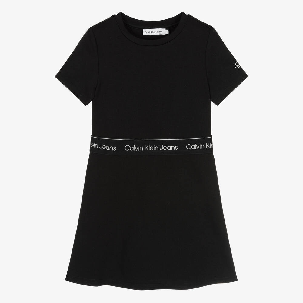 Calvin Klein Jeans - Schwarzes Kleid für Mädchen | Childrensalon