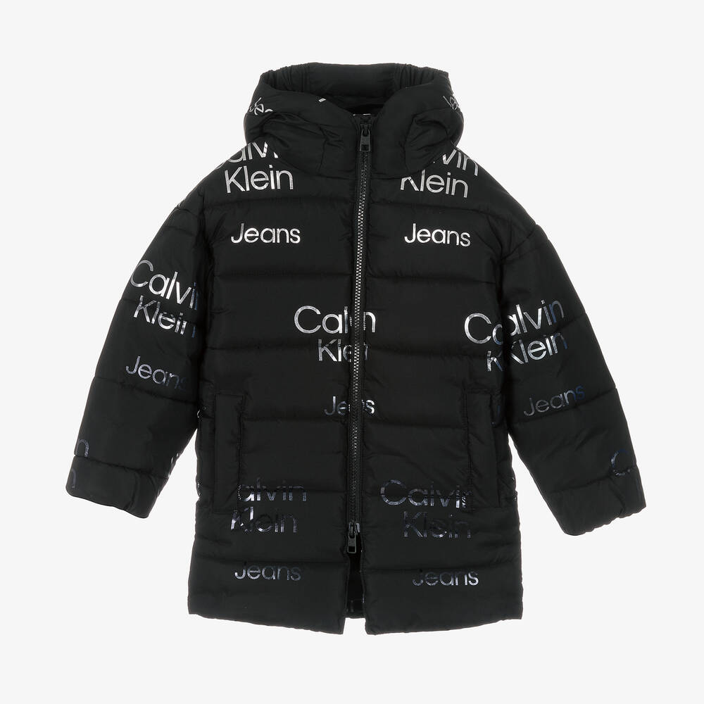 Calvin Klein Jeans - Черный пуховик для девочек | Childrensalon