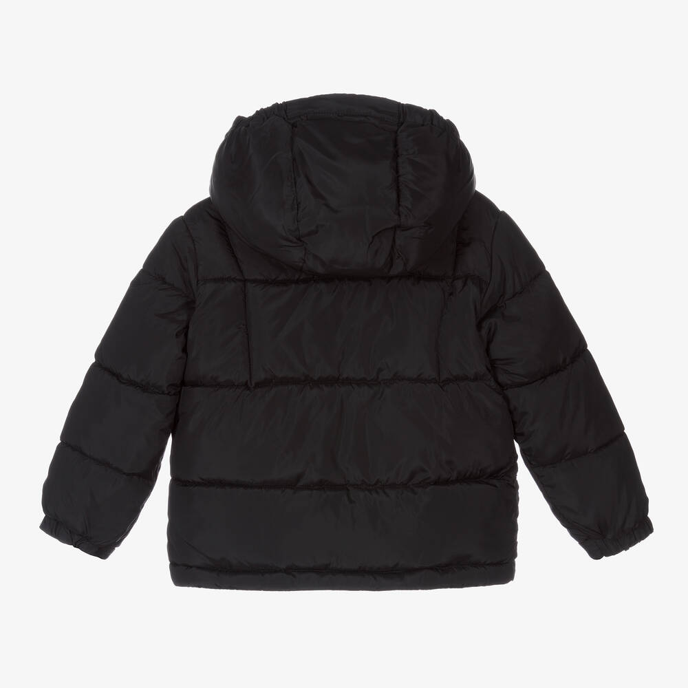 كالفين كلاين Jeans-جاكيت بافر هودي لون أسود للبنات | Childrensalon Outlet
