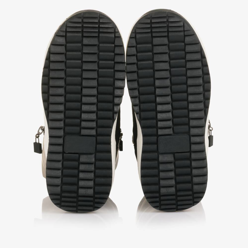 Calvin Klein-Girls Black & Metallic Gold Snow Boots | Childrensalon Outlet