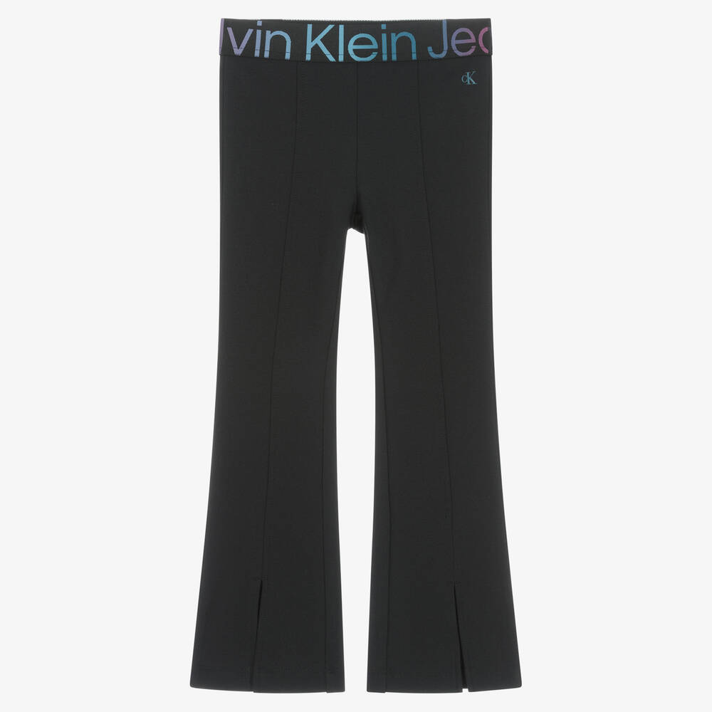 Calvin Klein - Черные трикотажные брюки для девочек | Childrensalon