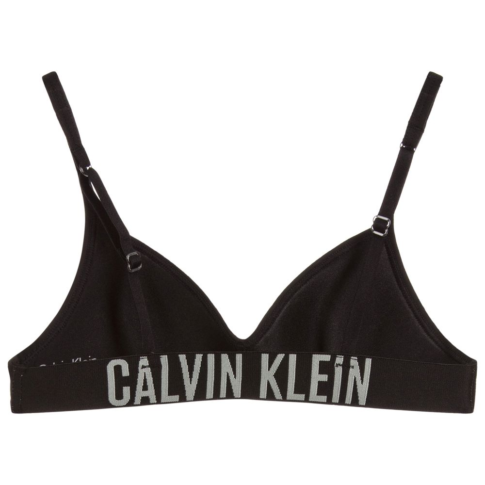 Calvin Klein Girls Black Molded Bra Childrensalon Outlet