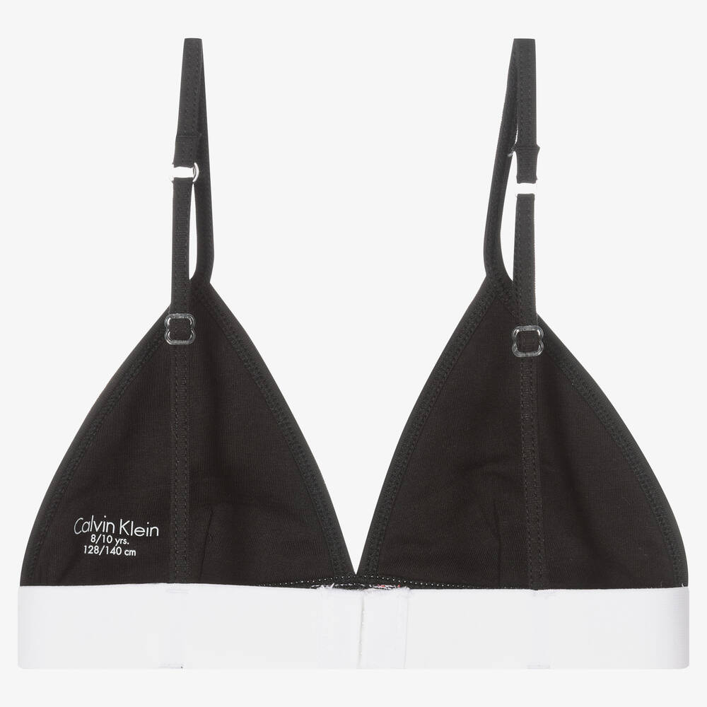 Calvin Klein - Girls Black & Red Logo Bra