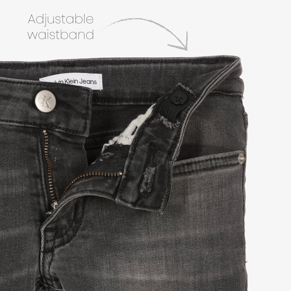 Calvin Klein Джинсы-Черные джинсы скинни для девочек | Childrensalon Outlet