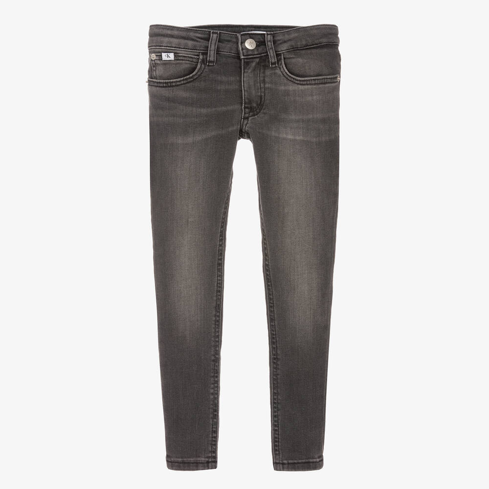 Calvin Klein Jeans - Черные джинсы скинни для девочек | Childrensalon