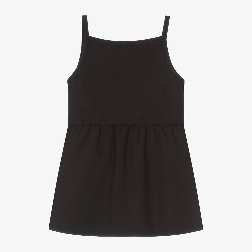 Calvin Klein Girls Black Sleeveless Viscose Dress