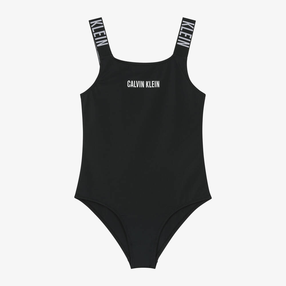 Calvin Klein Girls Black Swimsuit Childrensalon Outlet