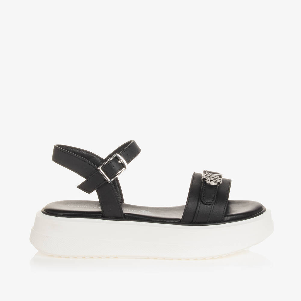 Womens black flatform sandals on sale
