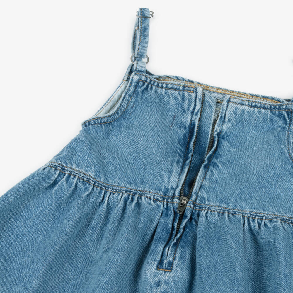 Calvin Klein-Girls Blue Denim A-Line Dress | Childrensalon Outlet
