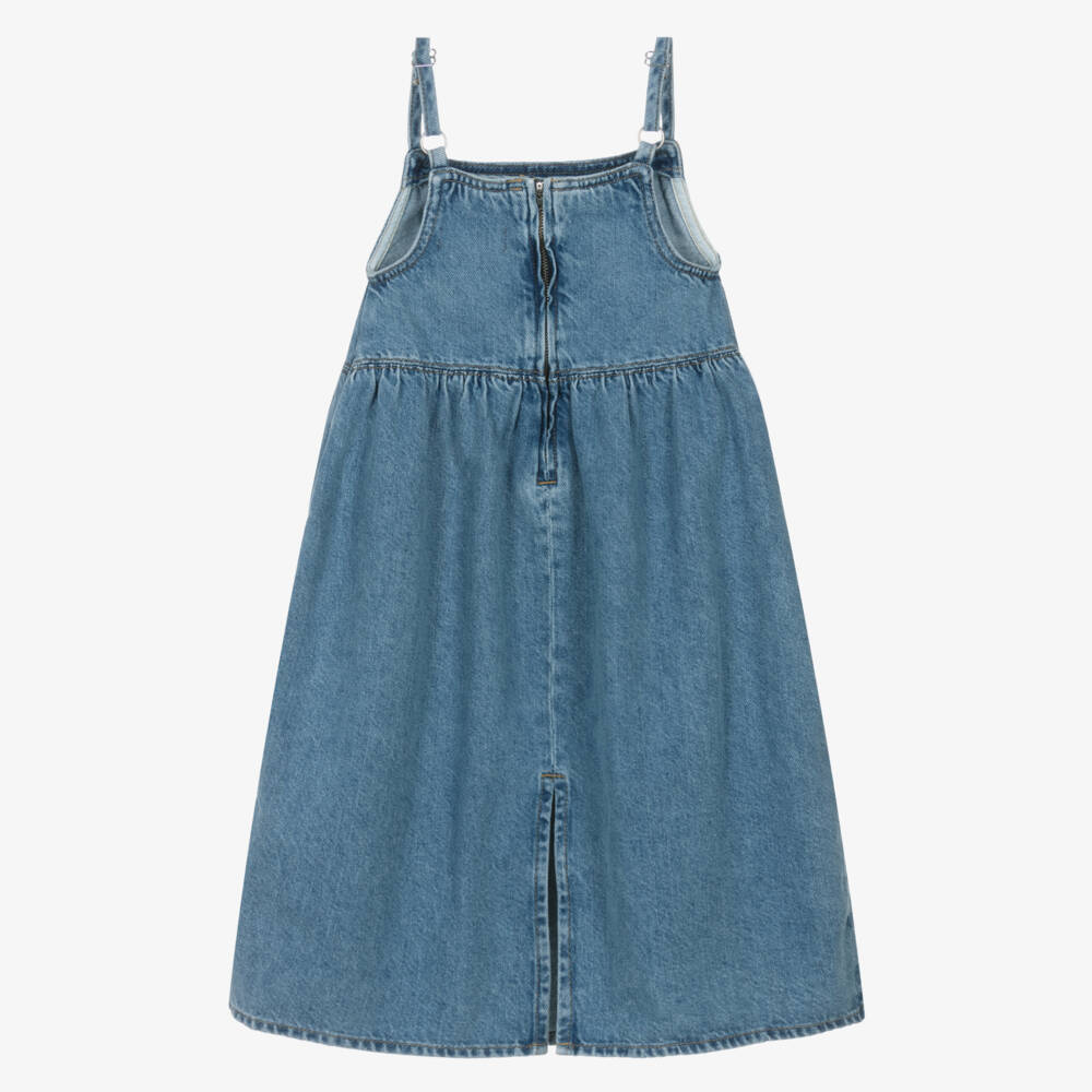 Calvin Klein-Girls Blue Denim A-Line Dress | Childrensalon Outlet