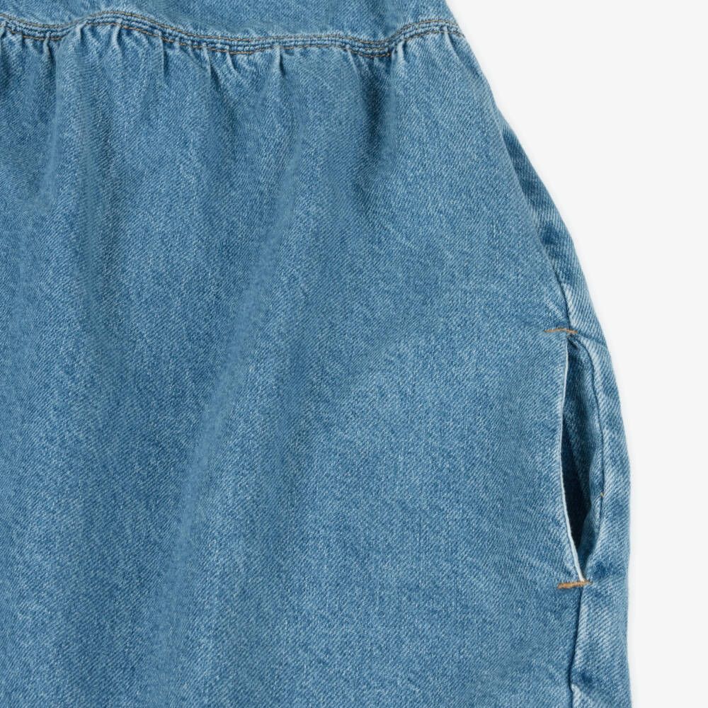 Calvin Klein-Girls Blue Denim A-Line Dress | Childrensalon Outlet