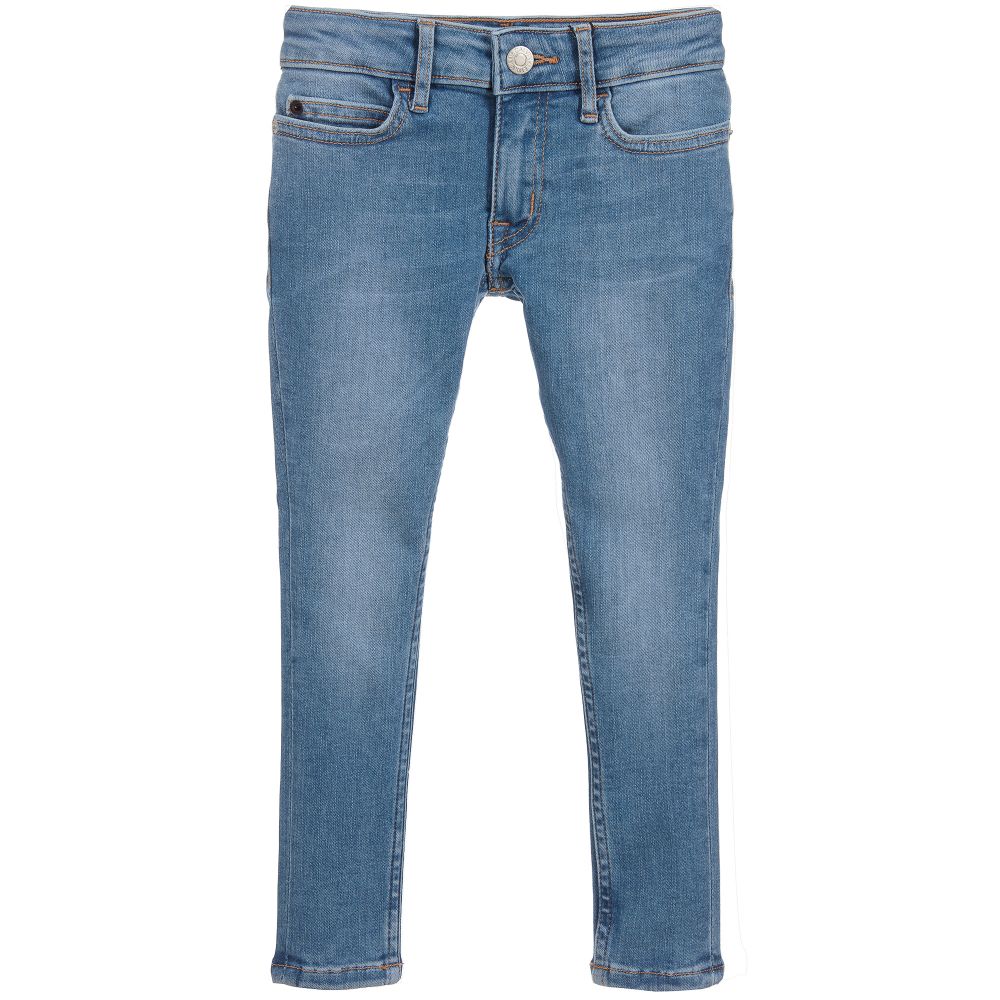 Calvin Klein Jeans - جينز 'سكيني' دنيم لون أزرق للبنات | Childrensalon