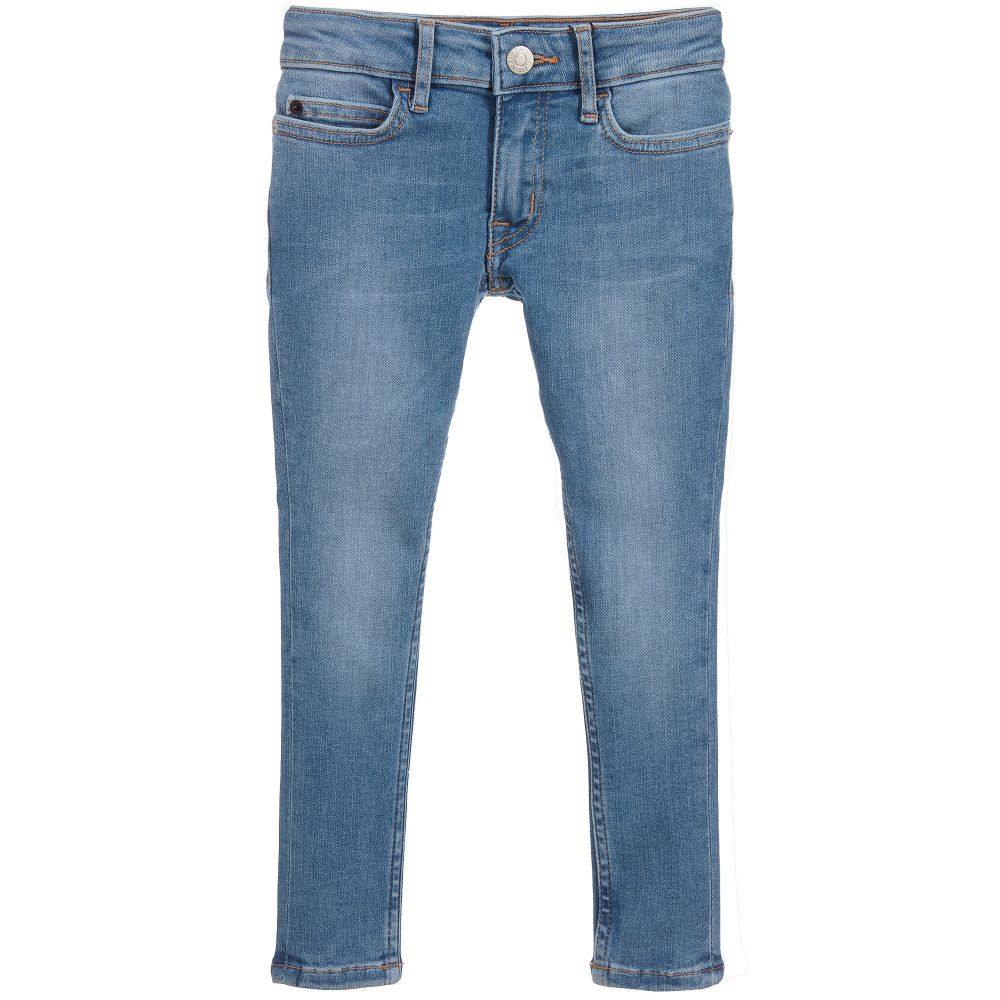 Calvin Klein Jeans - Girls Blue Denim Skinny Jeans | Childrensalon