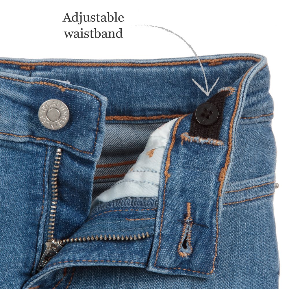 Calvin Klein Jeans - Girls Blue Denim Skinny Jeans