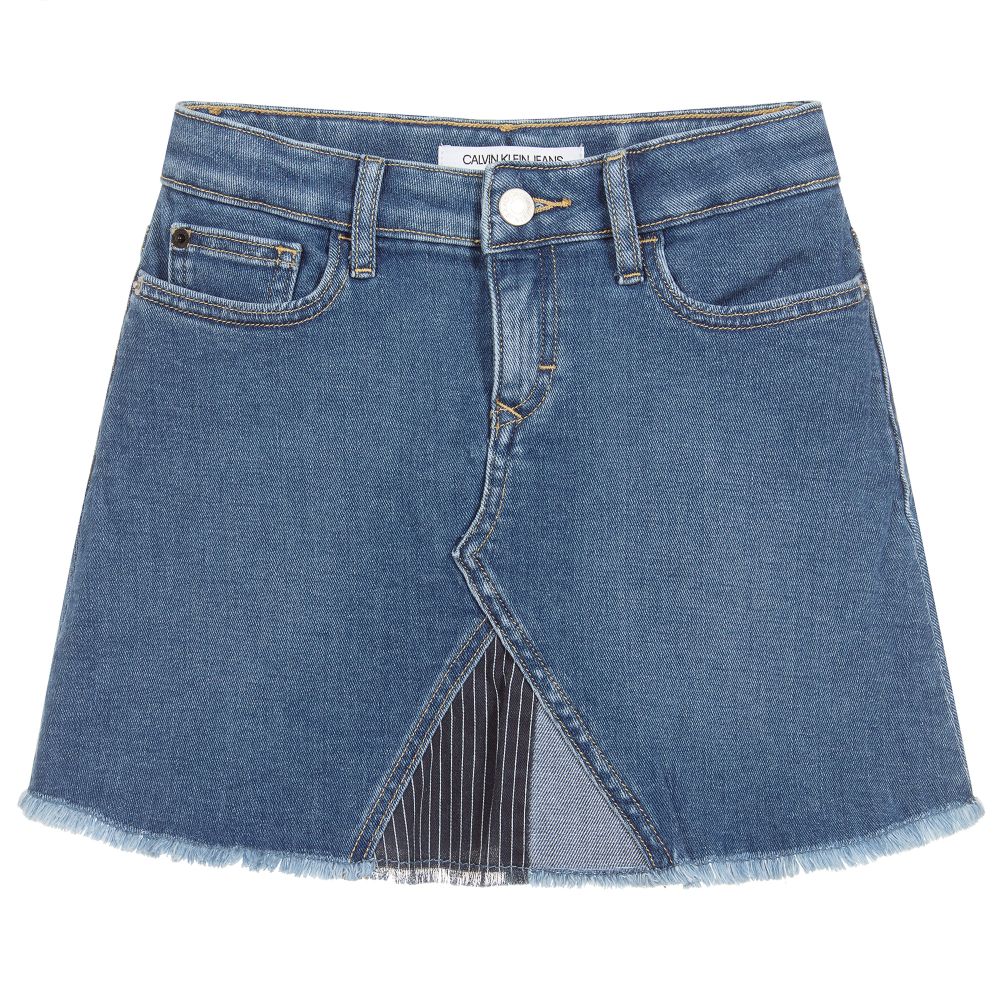 calvin klein jean skirt