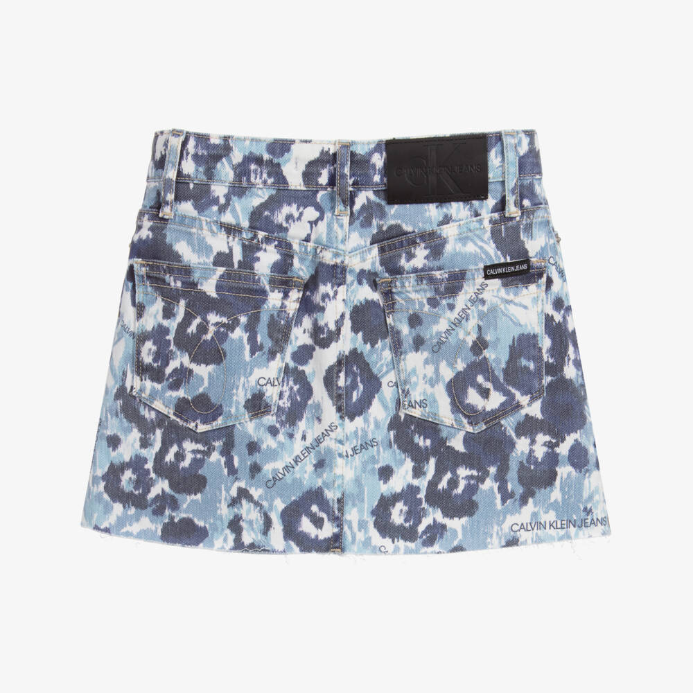 Calvin Klein Jeans-Girls Blue Denim Skirt | Childrensalon Outlet