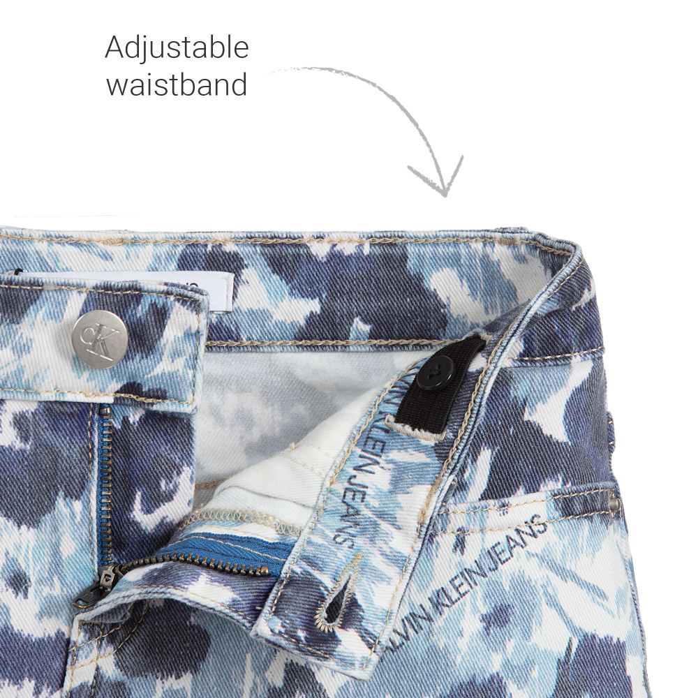 Calvin Klein Jeans-Girls Blue Denim Skirt | Childrensalon Outlet