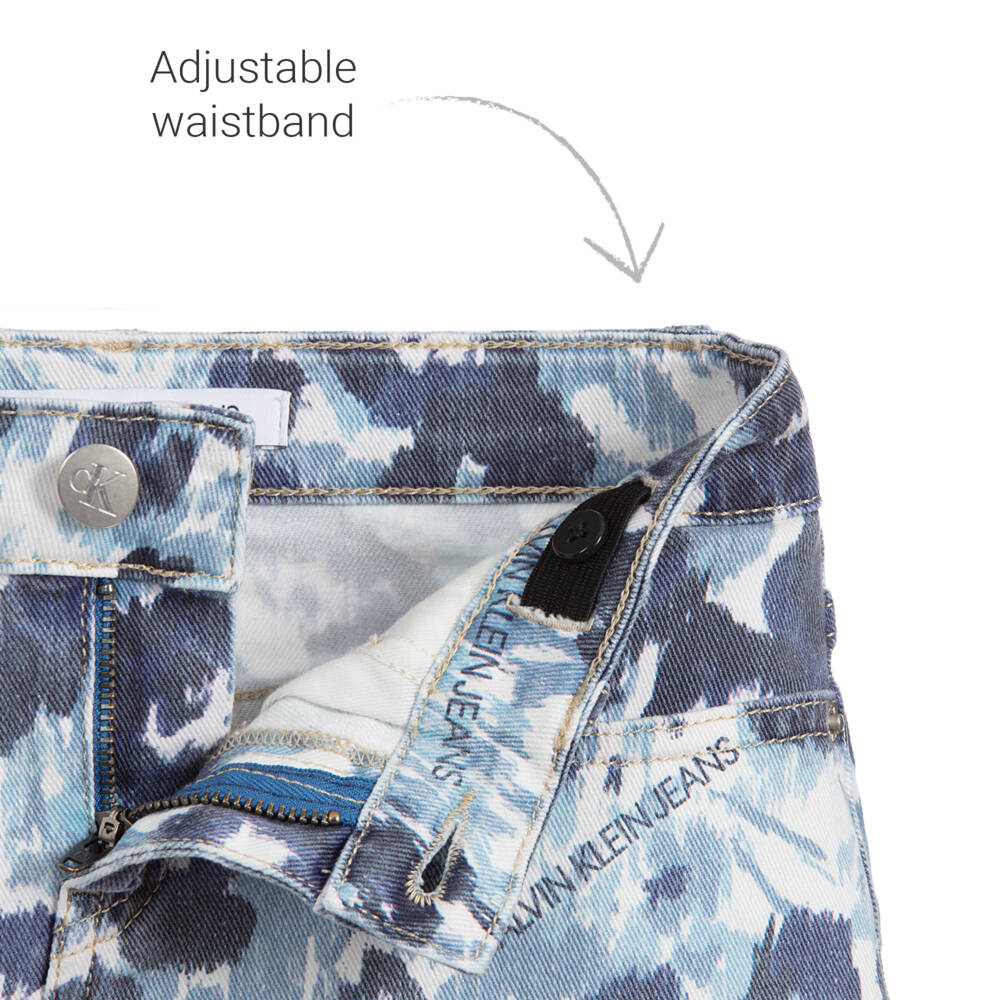 Calvin Klein Jeans-Girls Blue Denim Skirt | Childrensalon Outlet