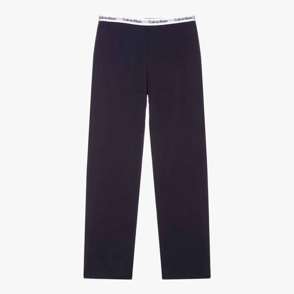 Calvin Klein - Girls Blue Loungewear Trousers | Childrensalon