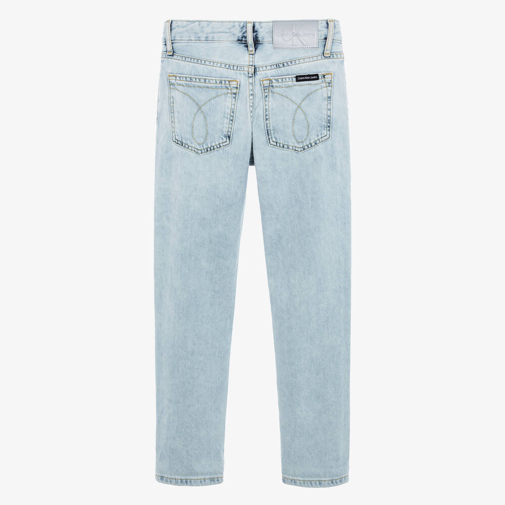 Calvin Klein Jeans Girls Blue Relaxed Denim Jeans
