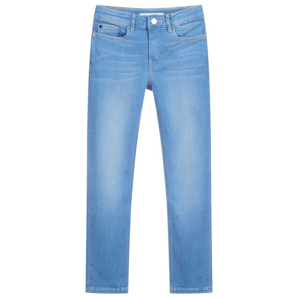 Girls Blue Slim Fit Jeans