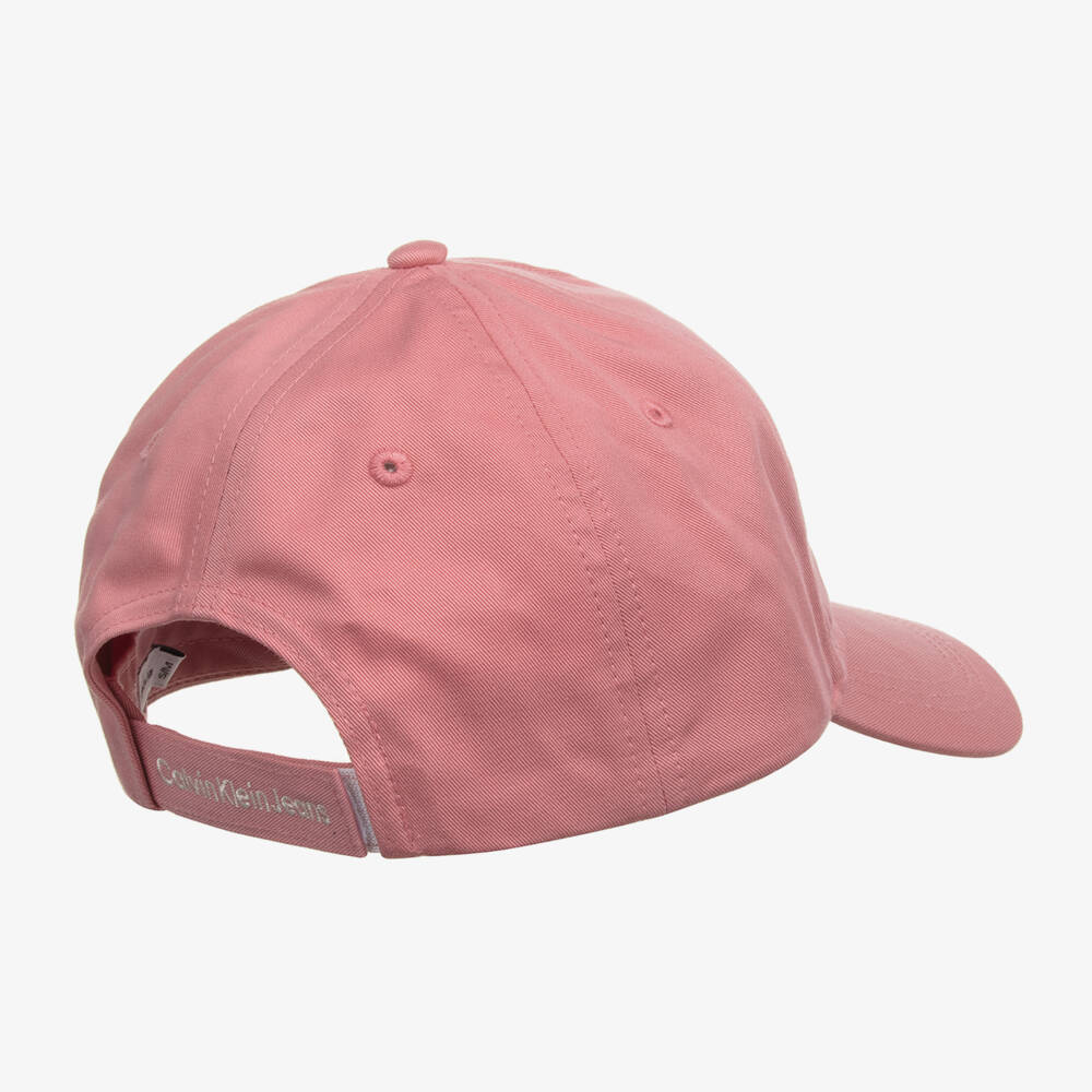 Calvin Klein-Girls Blush Cotton Sporty Cap | Childrensalon Outlet