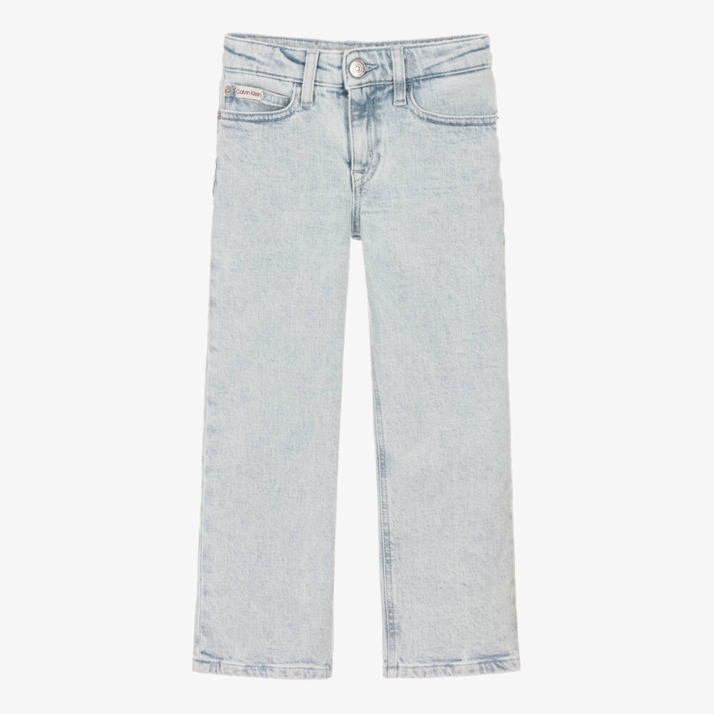 Calvin Klein-Широкие синие брюки для девочек | Childrensalon Outlet