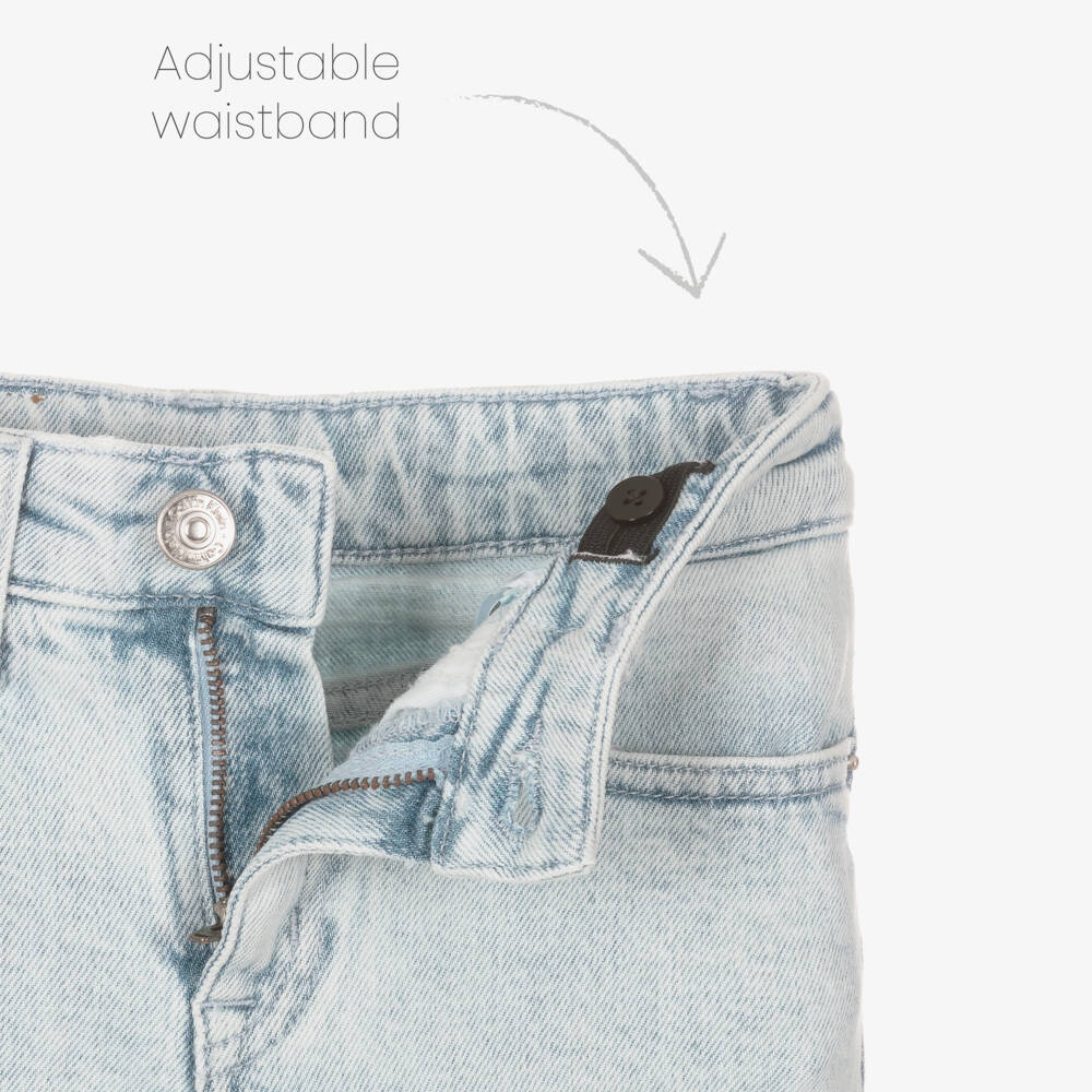 Calvin Klein-Girls Chic Blue Wide-Leg Trousers | Childrensalon Outlet