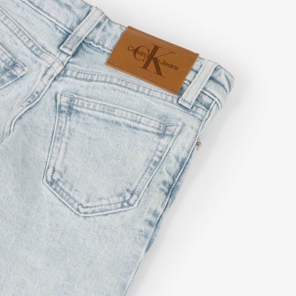 Calvin Klein-Girls Chic Blue Wide-Leg Trousers | Childrensalon Outlet