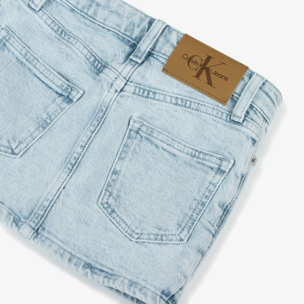 Calvin Klein-Girls Classic Blue Jean Skirt | Childrensalon Outlet