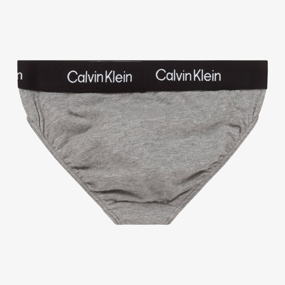 Calvin Klein-Girls Coloured Cotton Briefs Trio | Childrensalon Outlet