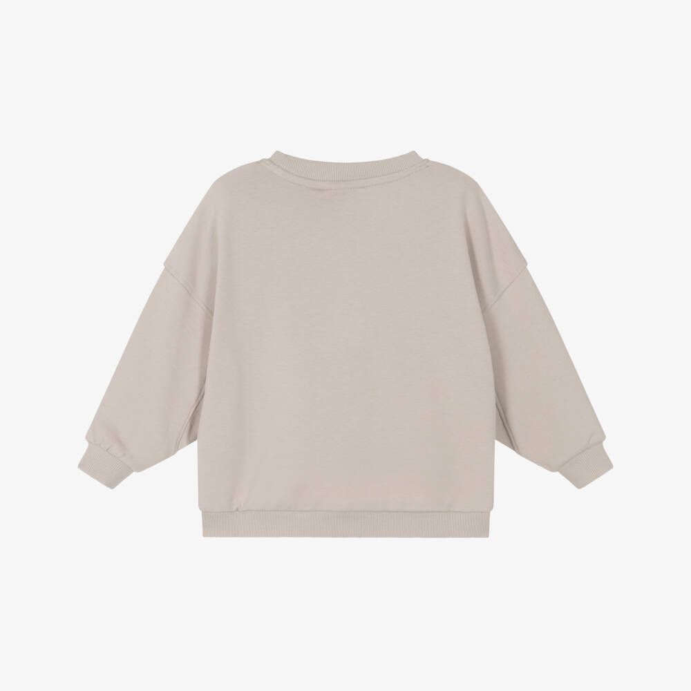 Calvin Klein-كنزة قطنية بيج دافئة للبنات | Childrensalon Outlet