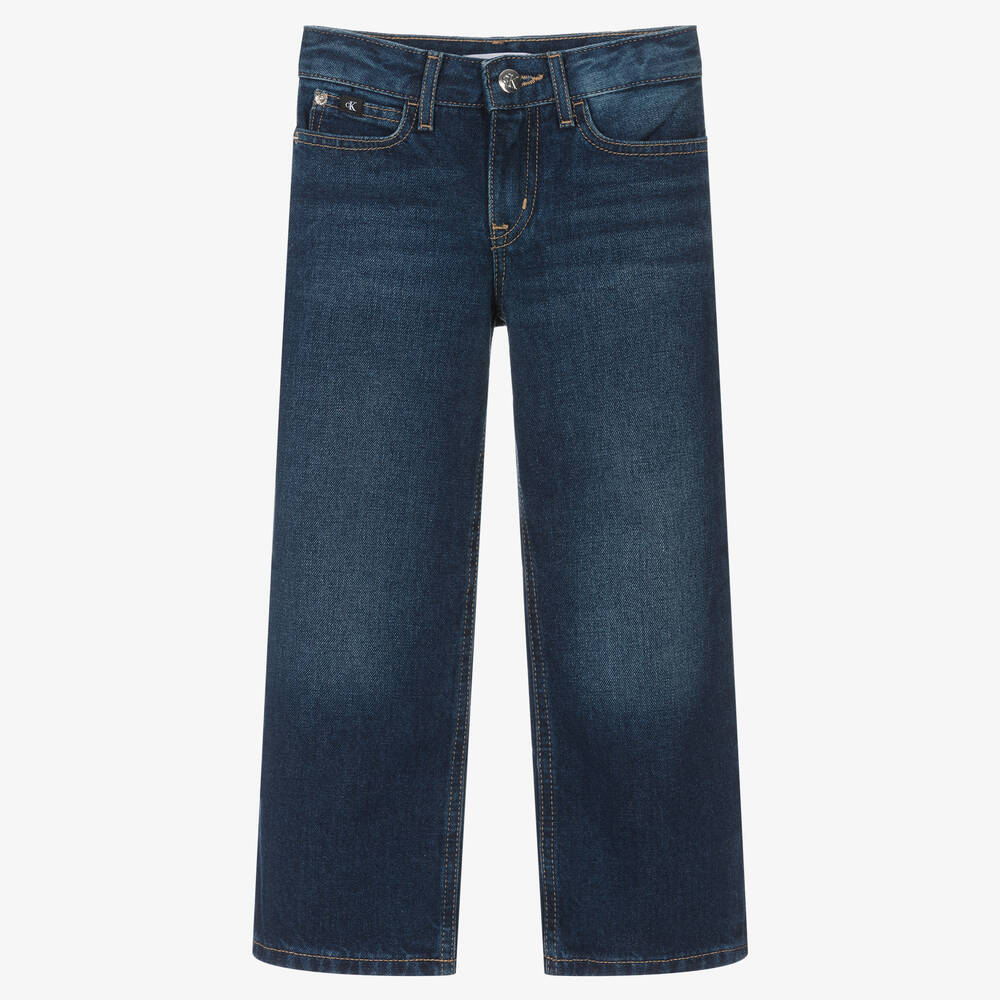 Calvin Klein Jeans - Dunkelblaue Jeans mit weitem Bein | Childrensalon