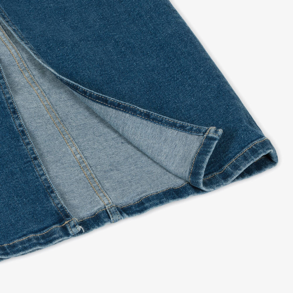 Calvin Klein-Girls Denim Blue Midi Skirt | Childrensalon Outlet