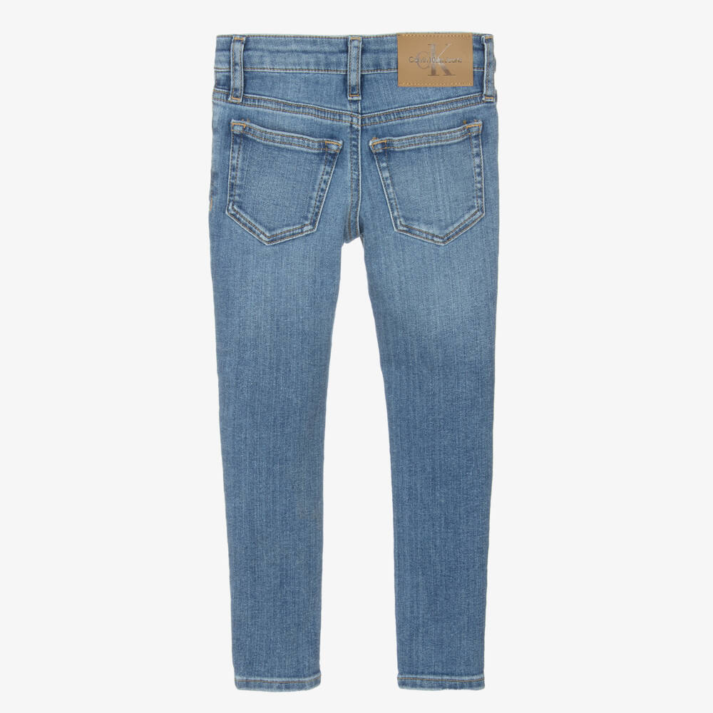 Calvin Klein-بنطلون جينز أزرق ضيق للبنات | Childrensalon Outlet