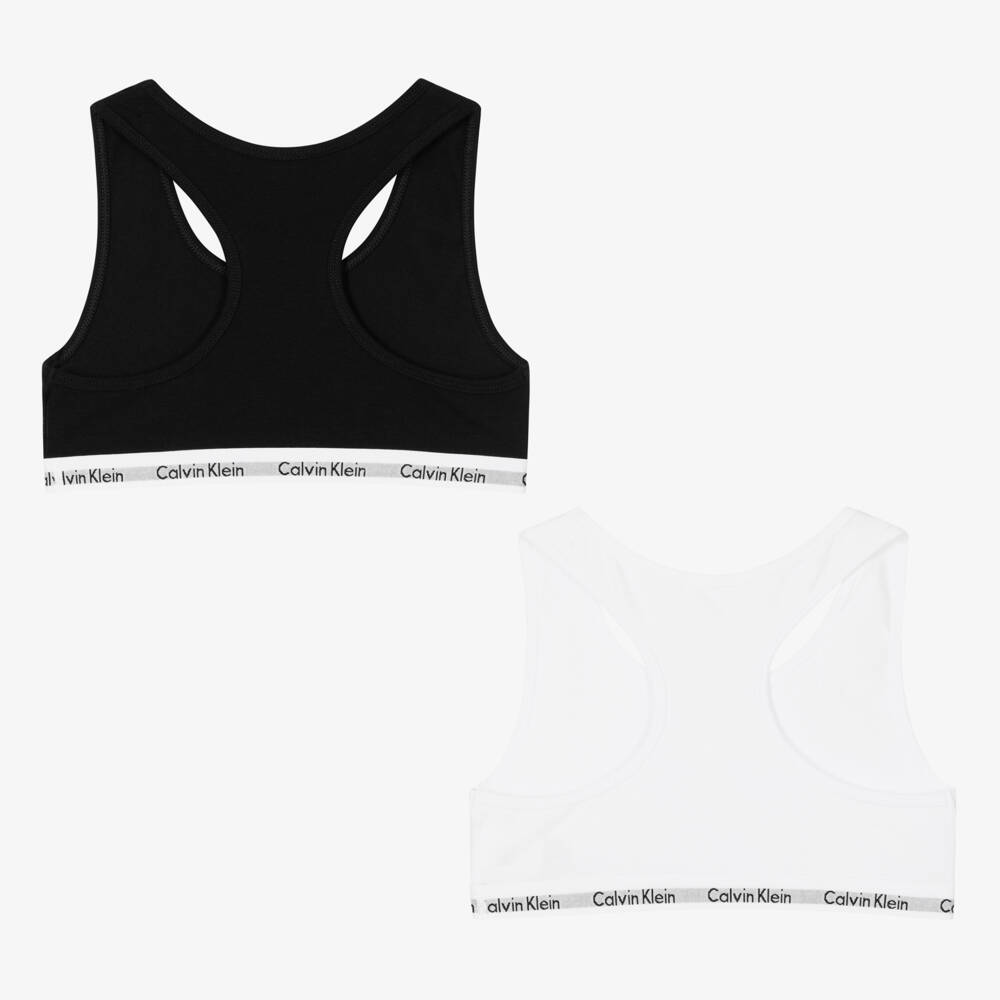 Calvin Klein-Girls Duo Cotton Bralette Set | Childrensalon Outlet
