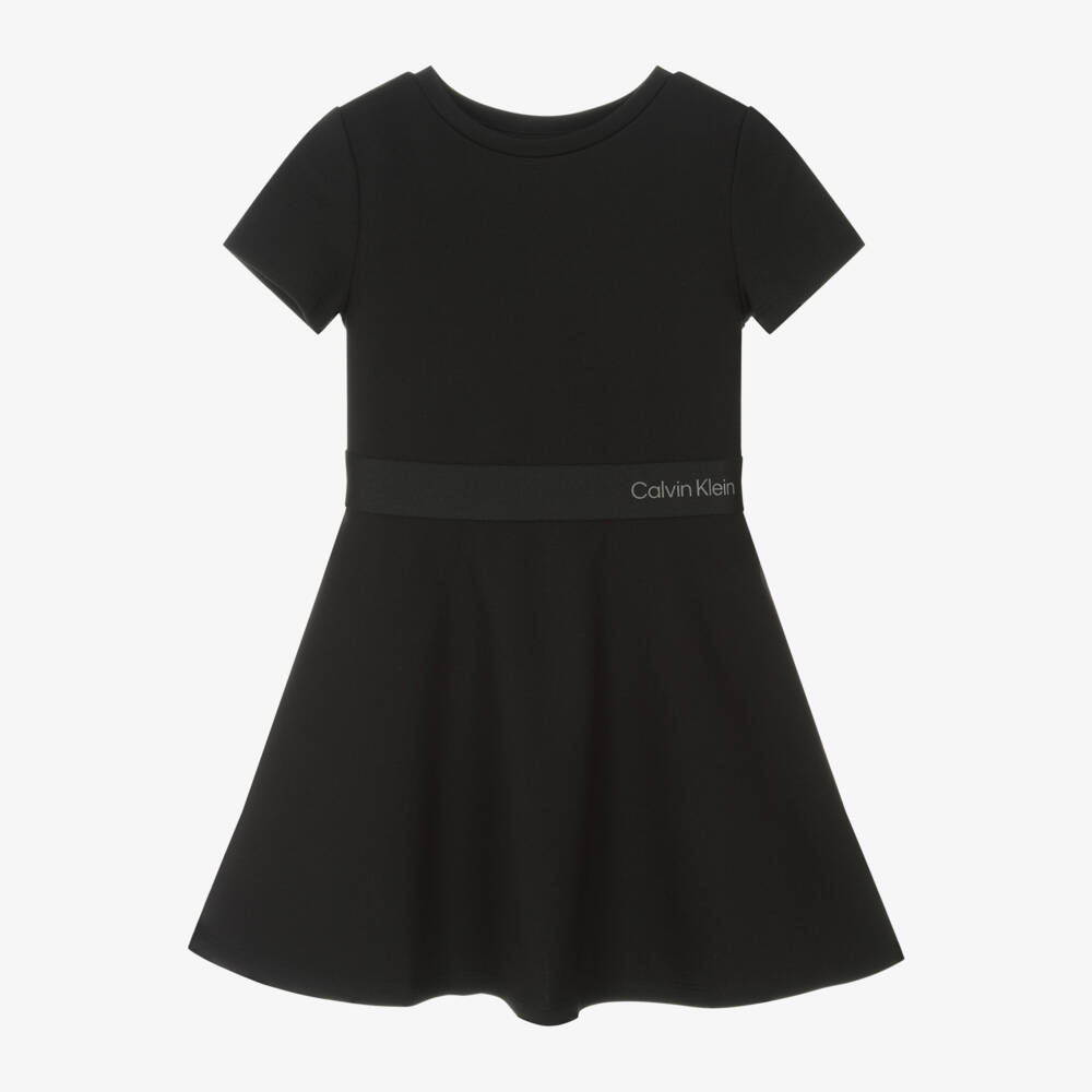 Calvin Klein-Girls Elegant Black Jersey Dress | Childrensalon Outlet