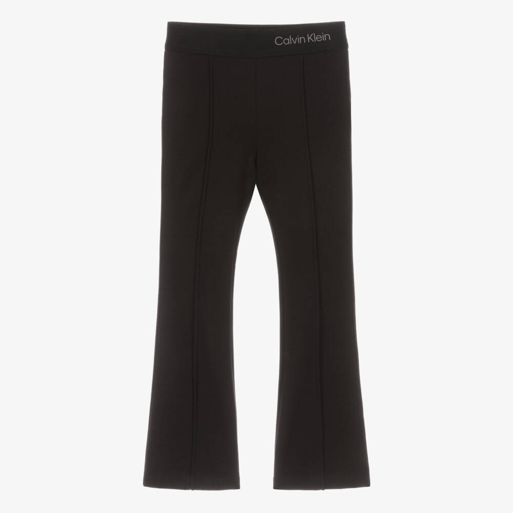 Calvin Klein-Элегантные черные вязаные брюки для девочек | Childrensalon Outlet