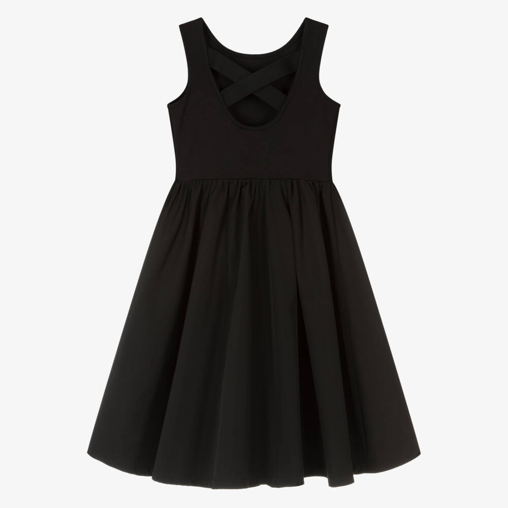 Calvin Klein-Girls Elegant Black Milano Dress | Childrensalon Outlet