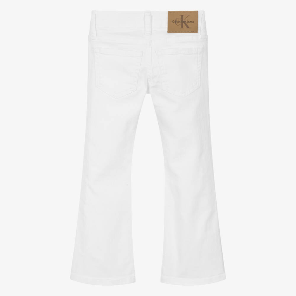 Calvin Klein-Элегантные белые джинсы для девочек | Childrensalon Outlet