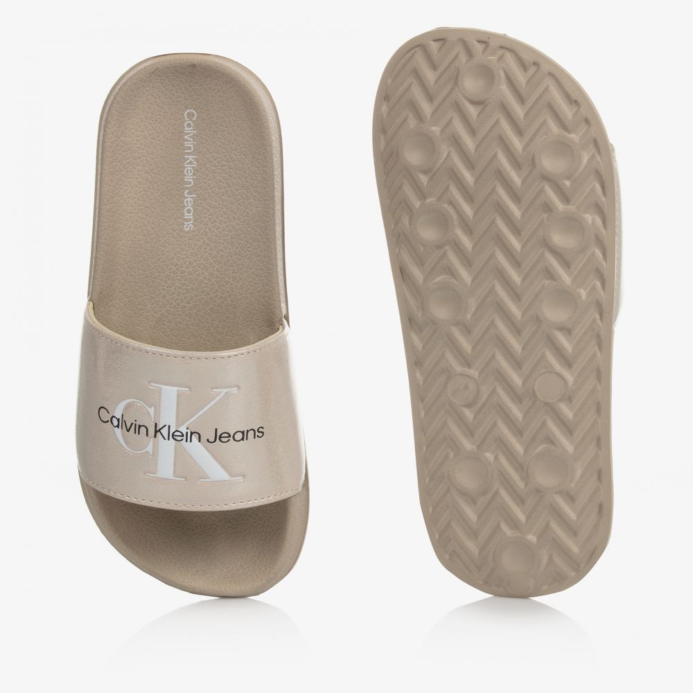 Girls calvin klein sliders on sale
