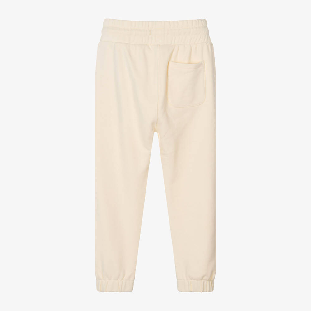 Calvin Klein-Girls Ivory Embroidered Joggers | Childrensalon Outlet
