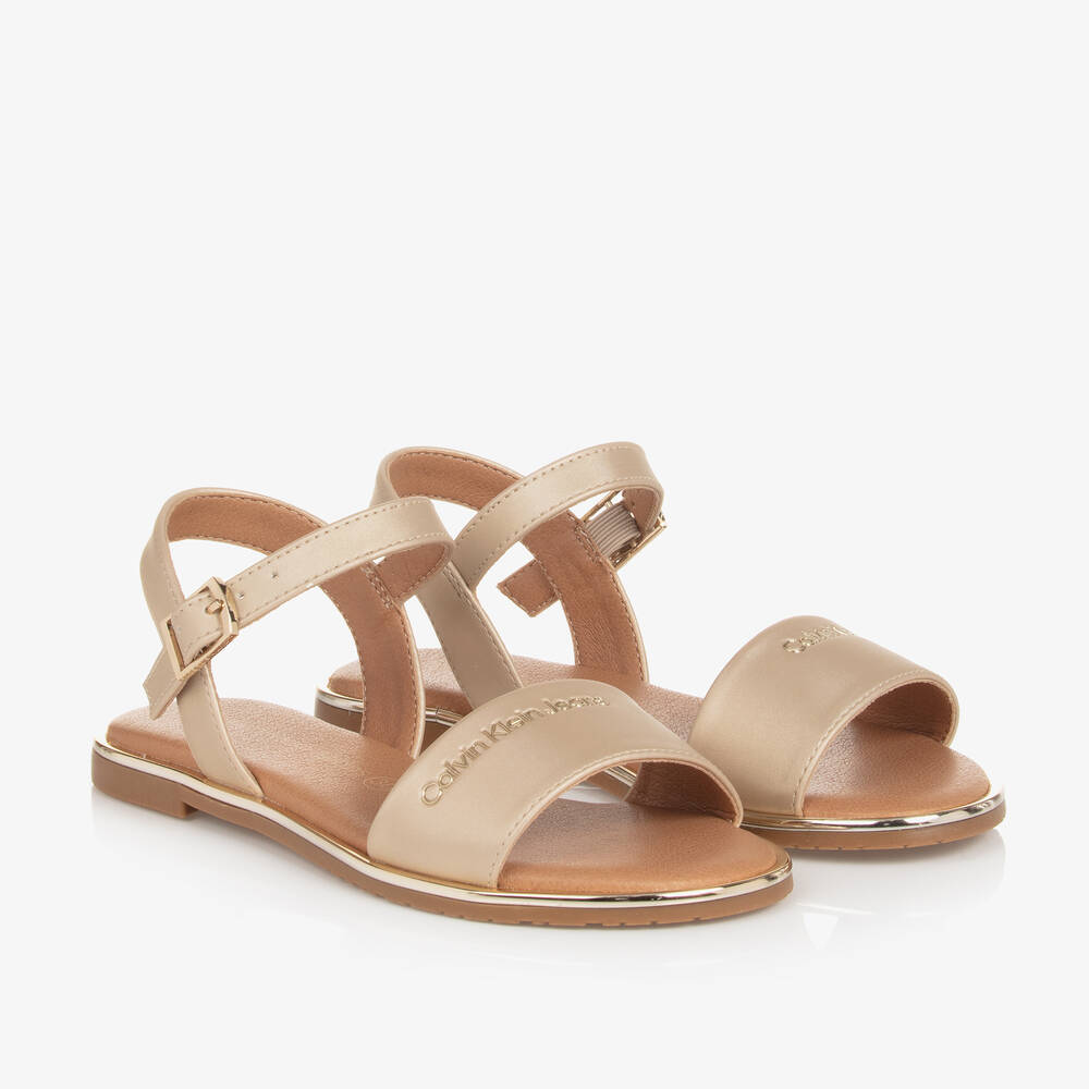 Childrens ivory sandals clearance