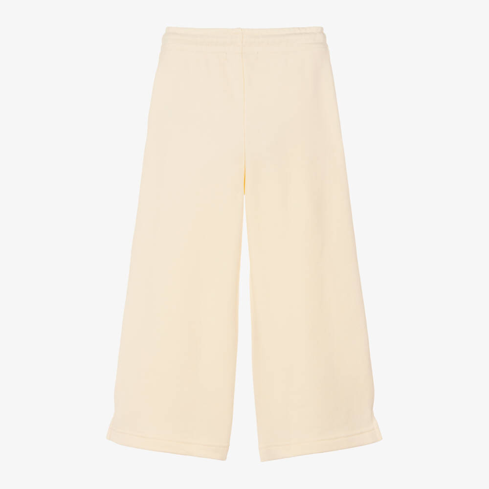 Calvin Klein-Girls Ivory Wide Leg Trousers | Childrensalon Outlet