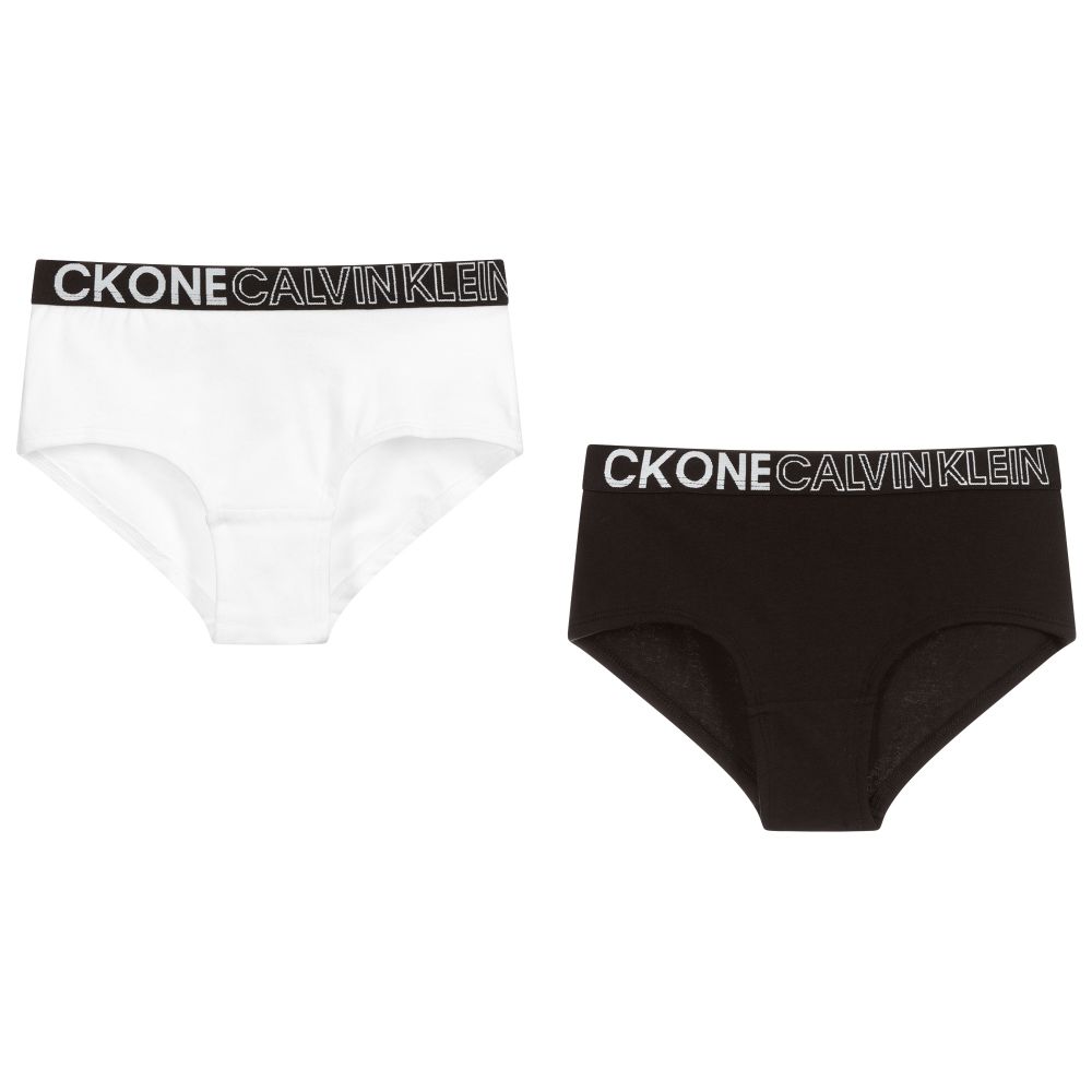 Calvin Klein - Girls Knicker Set (2 Pack) | Childrensalon