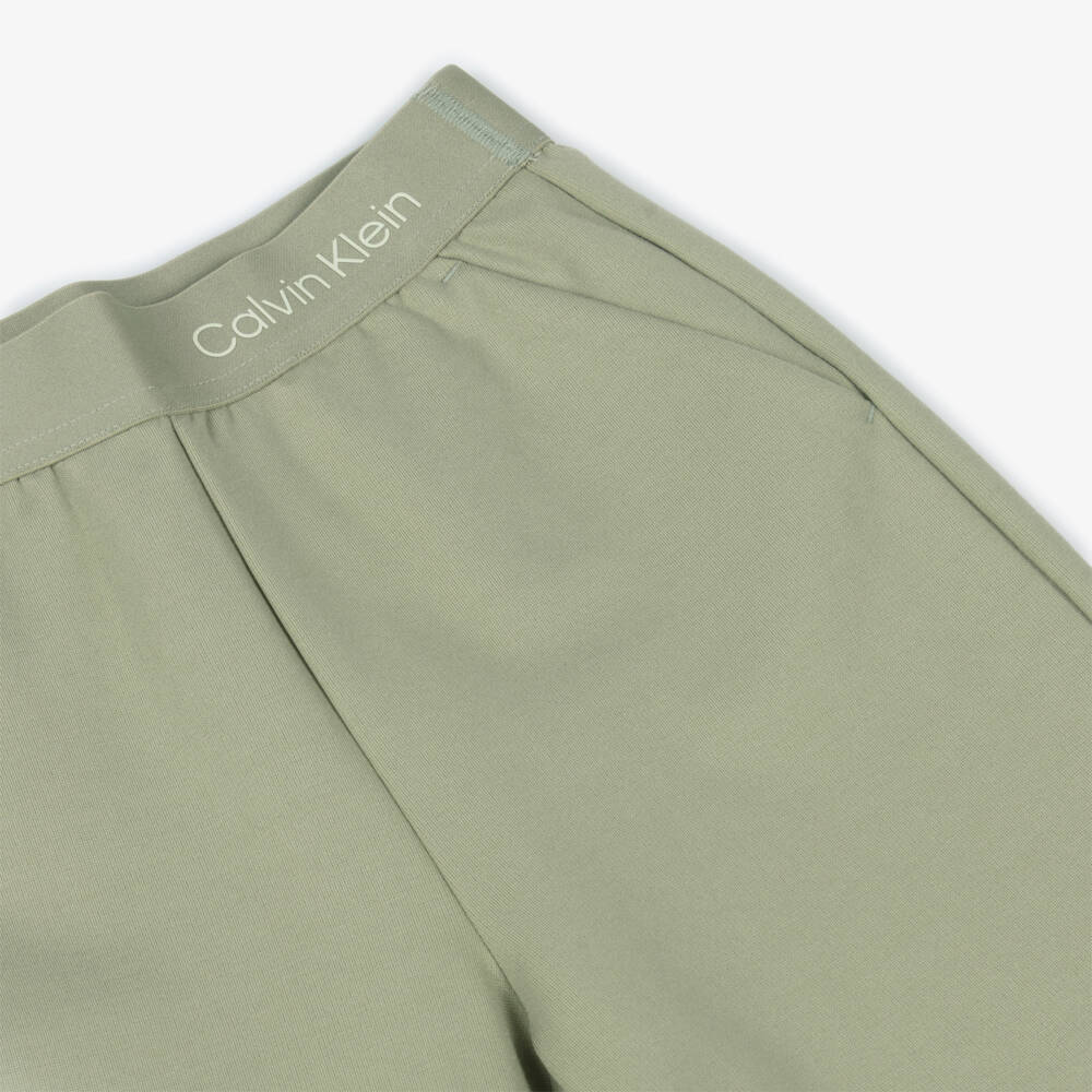 Calvin Klein-Girls Leafy Green Zipped Hoodie Ensemble | Childrensalon Outlet