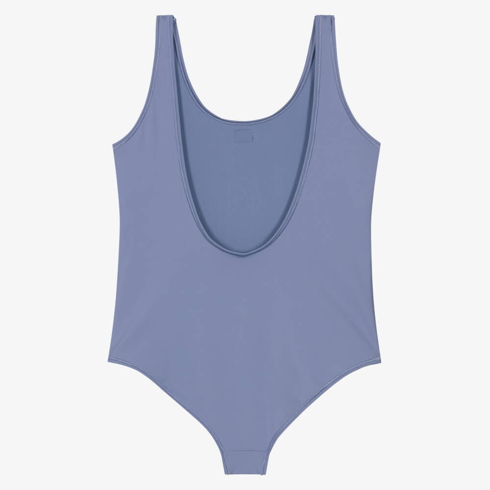 Calvin Klein-Girls Lilac Emblem One-Piece Swimsuit | Childrensalon Outlet