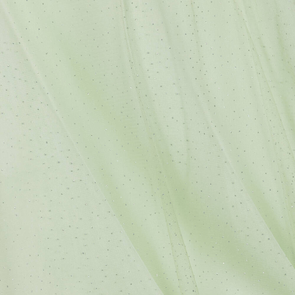 Calvin Klein-Girls Mint Green Satin & Tulle Sparkle Dress | Childrensalon Outlet