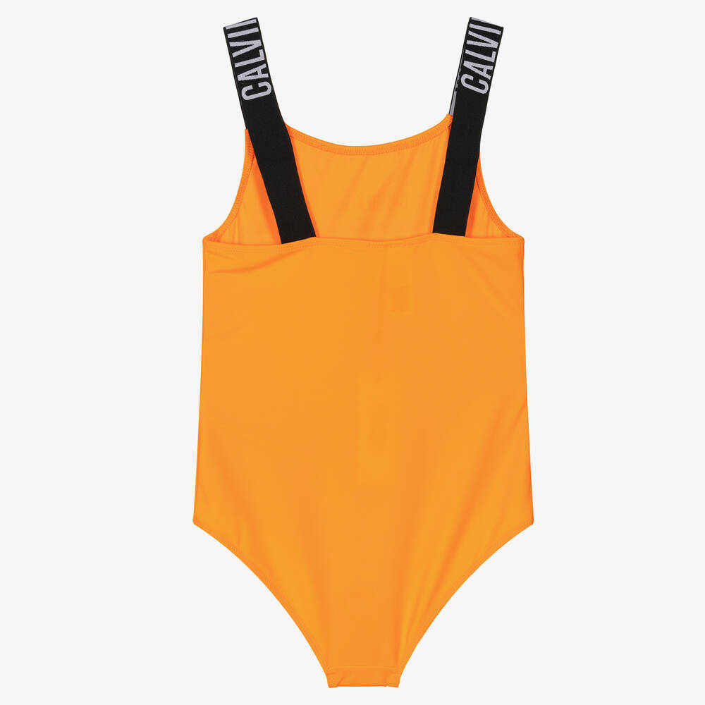 Calvin klein orange swimsuit deals