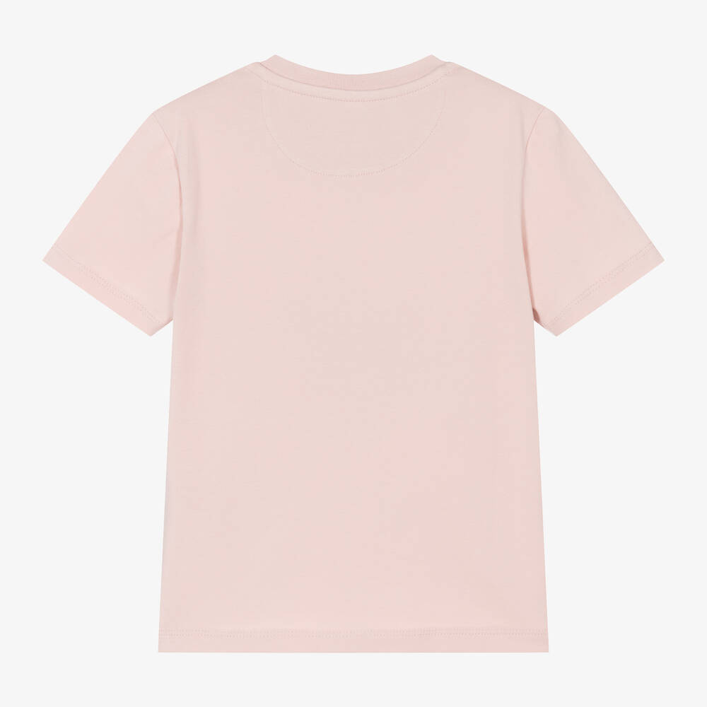 Calvin Klein Girls Pale Pink Cotton T Shirt